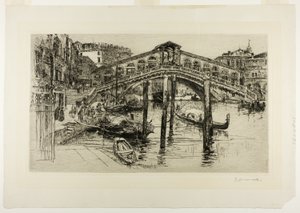 Rialto, Wenecja autorstwa Frank Duveneck