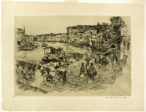 Widok na Canal Grande autorstwa Frank Duveneck