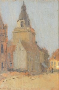 Kościół miejski, b.d. autorstwa Frank Edwin Scott