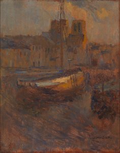 Statki w Anchor, Cherbourg no. II, b.d. autorstwa Frank Edwin Scott