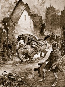 William śmiertelnie ranny w Mantes, ilustracja z „Hutchinson