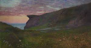 Zachód słońca na wybrzeżu Kornwalii autorstwa Frank Goodwin