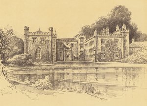 Towneley Hall, Burnley (litografia)