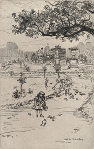 Ogrody Tuileries, 1915 autorstwa Frank Milton Armington