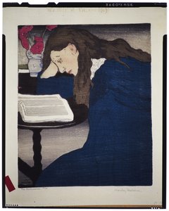 Mól książkowy, ok. 1920-25 (drzewryt) autorstwa Frank Morley Fletcher