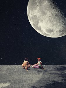 Dałem ci księżyc za twój uśmiech autorstwa Frank Moth