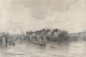 Wyspa, Paryż (Pont Neuf) autorstwa Frank Myers Boggs