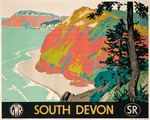 Plakat reklamujący South Devon autorstwa Frank Newbould