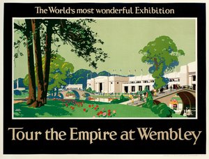 „Tour the Empire at Wembley”, plakat reklamujący wystawę Imperium Brytyjskiego