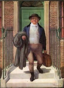 Pan Pickwick (kolorowa litografia) autorstwa Frank Reynolds