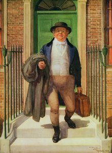 Pan Pickwick opuszcza dom autorstwa Frank Reynolds