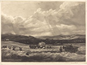 Hayfield w Yorkshire, 1904. autorstwa Frank Short
