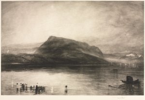 Góra Rigi o świcie, 1910.