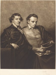Portret dwóch dżentelmenów autorstwa Frank Short, after Sir Joshua Reynolds