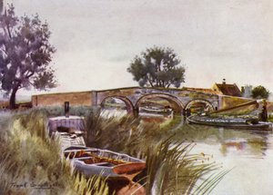 Norfolk Broads: Acle Bridge (kolor lito) autorstwa Frank Southgate