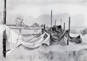 Norfolk Broads: Węgorz-Sett (lito) autorstwa Frank Southgate