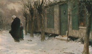 Zielone okiennice: Wiatyk, Belgia, 1918, c1930. autorstwa Frank Spenlove-Spenlove