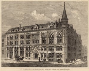 New Dock House of the East and West India Dock Company na Billiter Square autorstwa Frank Watkins