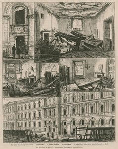 Próba wysadzenia w powietrze urzędów w Westminster (grafika) autorstwa Frank Watkins