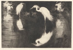 Dark Pool P. 189 Pub.St. autorstwa Frank Weston Benson