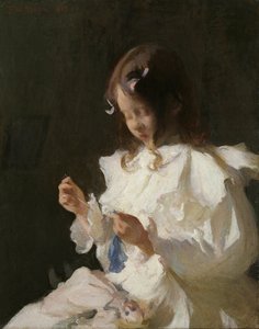 Portret dziecka do szycia autorstwa Frank Weston Benson