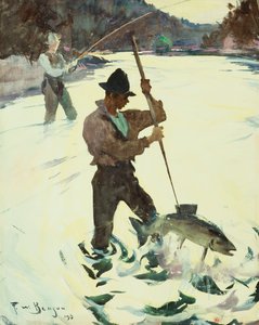 Łowienie z włócznią autorstwa Frank Weston Benson
