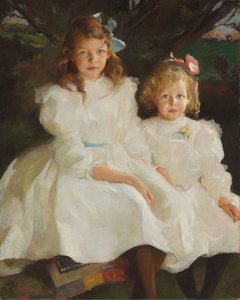 Dwie małe dziewczynki autorstwa Frank Weston Benson