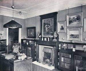 Biblioteka kapitana Harveya, Hampstead, c1903 autorstwa Frank William Brookman