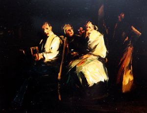 Dzielnice Łacińskie, ok.1920 (olej na płótnie) autorstwa Frank van Sloun