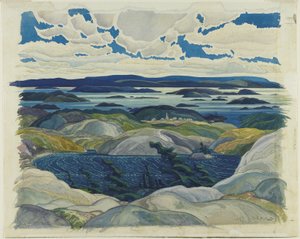 Zatoka Wysp, 1930 (wc na papierze)