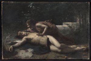 Piramus i Tebe, ok. 1875 (olej na płótnie)