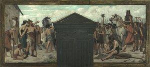 Szkic ratusza w 15. dzielnicy: La Patrie, między 1883 a 1884 (olej na płótnie)
