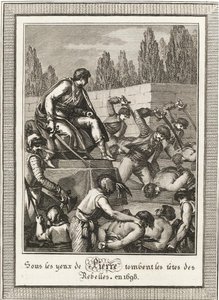 Wykonanie Streltsy. Od: Histoire de Russie Blin de Sainmore, c. 1800 autorstwa François Anne David