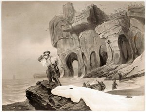 Bear Island z Travels in Scandinavia, Lapland, Spitsbergen and the Faroes, wyd. 1852. autorstwa François Auguste Biard