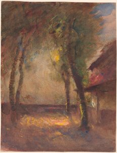 Taras Domu Raviera w Morestel autorstwa François Auguste Ravier