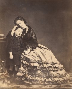 [Cesarzowa Eugenia i książę cesarski], 1862. autorstwa François Benjamin Maria Delessert.