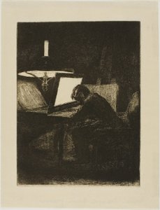 Francois Bonvin akwaforta autorstwa François Bonvin