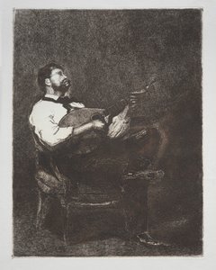Gitarzysta, 1861. autorstwa François Bonvin