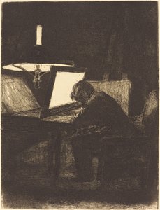 Grawer (Grawer) autorstwa François Bonvin