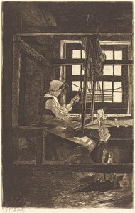 Tkacz (La Tisserande) autorstwa François Bonvin