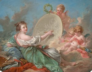 Alegoria malarstwa, 1765. autorstwa François Boucher