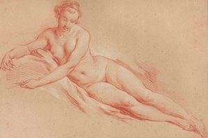 Boucher - Leżący akt kobiecy autorstwa François Boucher