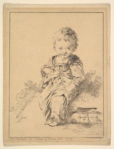 Laska do trzymania dzieci, XVIII wiek. autorstwa François Boucher