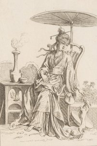 Chińska Dama, 1738-45. autorstwa François Boucher