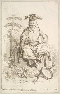 Chiński muzyk, 1738-45. autorstwa François Boucher