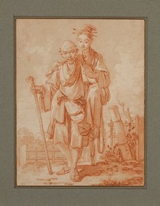 Chińska para w krajobrazie autorstwa François Boucher