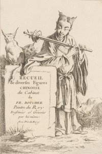 Kolekcja różnorodnych figurek chińskich, 1738-45. autorstwa François Boucher
