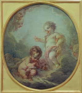 Dzieciątko Jezus błogosławi Jana Chrzciciela autorstwa François Boucher