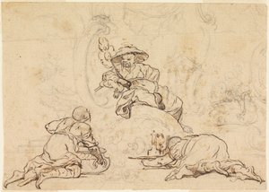 Wzory dla Chinoiserie Ornament autorstwa François Boucher