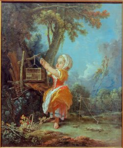 Mały łapacz ptaków autorstwa François Boucher